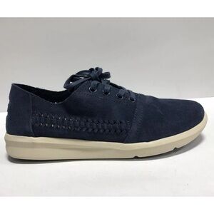 Toms Men’s Del Ray Slip-On Shoes Navy Suede, Size 7 M